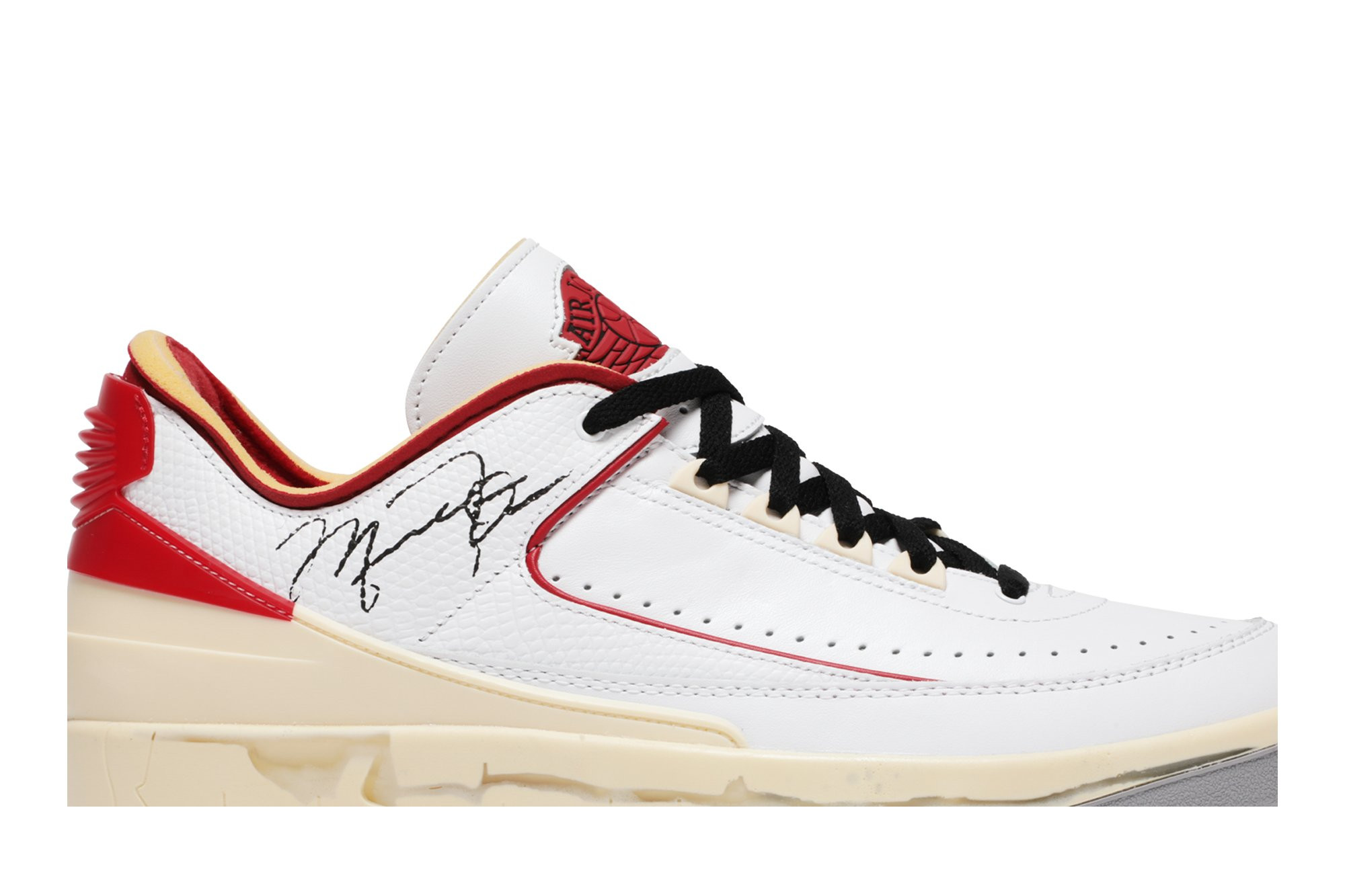 Off-White x Air Jordan 2 Retro Low SP 'White Varsity Red' DJ4375-106