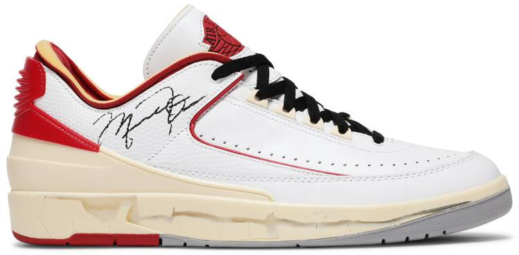Off-white x air jordan 2 retro low sp dj4375-106: a fashion-forward sneaker