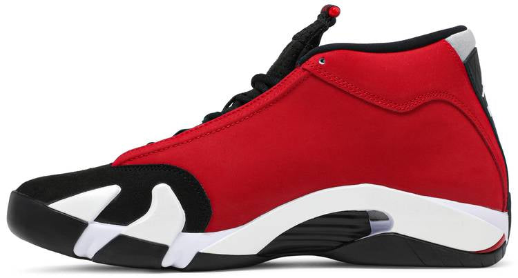 Experience classic style with a twist with the air jordan 14 retro gym red
