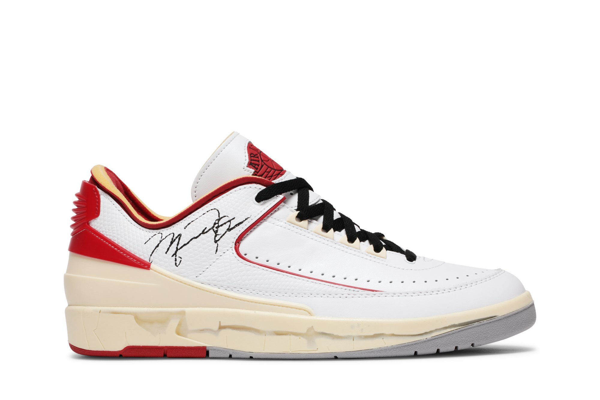Off-White x Air Jordan 2 Retro Low SP 'White Varsity Red' DJ4375-106